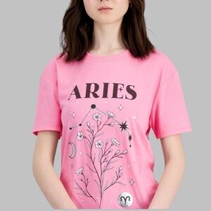 Self-Esteem - Juniors' Aries Crewneck Tee, NEW